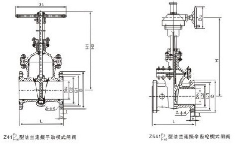 主要連接及外形尺寸圖